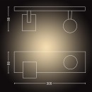 Philips Hue  8720169320475 LED bodové stropné svietidlo Runner  | 2x4,2W GU10 | 3x400lm | 2200-6500K