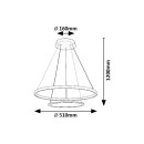 Rabalux 98072040 LED závesné stropné svietidlo Jasero | 42W integrovaný LED zdroj | 2260lm | 3000-6500K