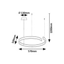 Rabalux 98072114 LED závesné stropné svietidlo Silnora  | 35W integrovaný LED zdroj | 2200lm | 3000+4000+6500K
