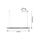 Rabalux 98072214 LED závesné stropné svietidlo Cital  | 36W integrovaný LED zdroj | 1900lm | 3000K