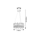 Rabalux 98072227 LED závesné stropné svietidlo Mabel  | 36W integrovaný LED zdroj | 2480lm | 3000+4000+6000K
