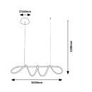 Rabalux 98072269 LED závesné stropné svietidlo Montema  | 40W integrovaný LED zdroj | 3750lm | 4000K