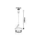 Rabalux 98072327 LED závesné stropné svietidlo Ovidia  | 20W integrovaný LED zdroj | 1300lm | 3000K