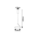 Rabalux 98072328 LED závesné stropné svietidlo Ovidia  | 20W integrovaný LED zdroj | 1300lm | 3000K