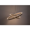Rabalux 72403 LED závesné stropné svietidlo Nevira | 45W integrovaný LED zdroj | 3150lm | 3000-6500K | diaľkové ovládanie | stmievač | na lanku | hnedá
