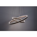 Rabalux 72403 LED závesné stropné svietidlo Nevira | 45W integrovaný LED zdroj | 3150lm | 3000-6500K | diaľkové ovládanie | stmievač | na lanku | hnedá