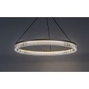 Rabalux 72471 LED závesné stropné svietidlo Rivona | 24W integrovaný LED zdroj | 1700lm | 3000-6500K | diaľkové ovládanie | stmievač | na lanku | zlatá