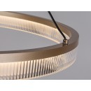 Rabalux 72471 LED závesné stropné svietidlo Rivona | 24W integrovaný LED zdroj | 1700lm | 3000-6500K | diaľkové ovládanie | stmievač | na lanku | zlatá