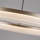Rabalux 72471 LED závesné stropné svietidlo Rivona | 24W integrovaný LED zdroj | 1700lm | 3000-6500K | diaľkové ovládanie | stmievač | na lanku | zlatá