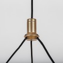 Rabalux 72471 LED závesné stropné svietidlo Rivona | 24W integrovaný LED zdroj | 1700lm | 3000-6500K | diaľkové ovládanie | stmievač | na lanku | zlatá