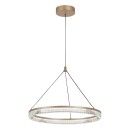 Rabalux 72471 LED závesné stropné svietidlo Rivona | 24W integrovaný LED zdroj | 1700lm | 3000-6500K | diaľkové ovládanie | stmievač | na lanku | zlatá