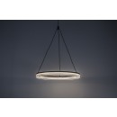 Rabalux 72478 LED závesné stropné svietidlo Seraphiel | 24W integrovaný LED zdroj | 1610lm | 3000-6500K | diaľkové ovládanie | stmievač | na lanku | čierna