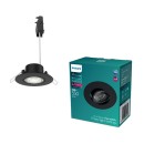 Philips 8721103037992 LED zapustené svietidlo Cilantro  | 5W integrovaný LED zdroj | 550lm | 4000K | čierna