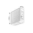 Rabalux 7318 LED vonkajšie nástenné svietidlo Lippa 1x6W | 360lm | 3000K | IP54 - biela