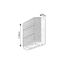 Rabalux 7320 LED vonkajšie nástenné svietidlo Lippa 1x6W | 150lm | 3000K | IP54 - biela