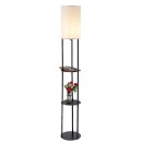 Rabalux 74106 stojacia lampa Bronn E27 | vypínač | čierna