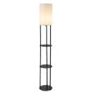 Rabalux 74106 stojacia lampa Bronn E27 | vypínač | čierna