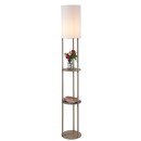 Rabalux 74107 stojacia lampa Bronn E27 | vypínač | béžová