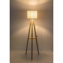 Rabalux 74108 stojacia lampa Trevia E27 | vypínač | béžová