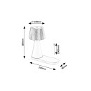 Rabalux 98074214 LED stolná lampička Zavier  | 5W integrovaný LED zdroj | 220lm | 3000+4000+5000K
