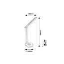 Rabalux 98074226 LED stolná lampička Jacey  | 6W integrovaný LED zdroj | 480lm | 3000+4000+5000K