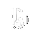 Rabalux 98074232 LED stolná lampička Cerie  | 4W integrovaný LED zdroj | 200lm | 3000+4000+6500K