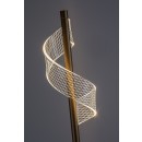 Rabalux 74415 LED stojacia lampa Zofrael | 12W integrovaný LED zdroj | 760lm | 3000K | vypínač | zlatá