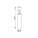 Rabalux 7503 záhradný stĺpikWellington 1x60W | E27 | IP44 - matná čierna