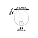 Rabalux 98075040 LED kúpeľňové nástenné svietidlo Kadir  | 3W integrovaný LED zdroj | 270lm | 4000K