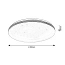 Rabalux 75063 LED kúpeľňové stropné svietidlo Toma | 40W integrovaný LED zdroj | 2800lm | 4000K | chróm