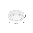 Rabalux 75077 LED vonkajšie stropné svietidlo ShaunPlus | 7W integrovaný LED zdroj | 660lm | 4000K | zlatá