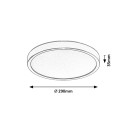 Rabalux 75081 LED vonkajšie stropné svietidlo Maurec | 18W integrovaný LED zdroj | 1575lm | 3000/4000/6000K | antracit