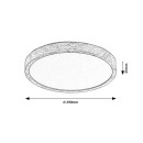 Rabalux 75082 LED vonkajšie stropné svietidlo Maurec | 18W integrovaný LED zdroj | 1550lm | 3000/4000/6000K | hnedá