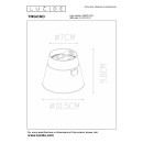Lucide L099350131 bodové stropné svietidlo TRIGONO GU10