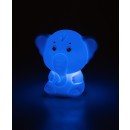 Rabalux 76042 LED stolná lampička Lightimals | 0,1W integrovaný LED zdroj | vypínač | rgb - farebné | biela
