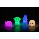 Rabalux 76042 LED stolná lampička Lightimals | 0,1W integrovaný LED zdroj | vypínač | rgb - farebné | biela