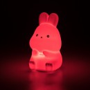 Rabalux 76043 LED stolná lampička Lightimals | 0,1W integrovaný LED zdroj | vypínač | rgb - farebné | biela