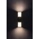 Rabalux 77063 LED vonkajšie nástenné svietidlo Kioni | 13W integrovaný LED zdroj | 680lm | 3000K | antracit
