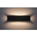 Rabalux 77077 LED vonkajšie nástenné svietidlo Pemba | 18W integrovaný LED zdroj | 1300lm | 3000K | čierna