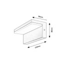 Rabalux 98077092 LED vonkajšie nástenné svietidlo Zaragoza  | 10W integrovaný LED zdroj | 560lm | 4000K