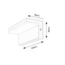 Rabalux 98077093 LED vonkajšie nástenné svietidlo Zaragoza  | 10W integrovaný LED zdroj | 780lm | 4000K