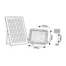 Rabalux 98077141 LED solárne vonkajšie nástenné svietidlo Melk  | 7W integrovaný LED zdroj | 1000lm | 3000+4000+6500K