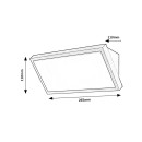 Rabalux 98077150 LED vonkajšie nástenné svietidlo Rapla2  | 18W integrovaný LED zdroj | 1700lm | 3000+4000+6500K