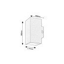 Rabalux 98077157 LED vonkajšie nástenné svietidlo Urfa  | 18W integrovaný LED zdroj | 1800lm | 2700+4000K