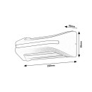 Rabalux 98077174 LED vonkajšie nástenné svietidlo Kobarid  | 20W integrovaný LED zdroj | 800lm | 4000K