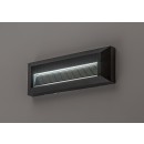 Rabalux 77189 LED vonkajšie nástenné svietidlo Kavala | 6W integrovaný LED zdroj | 300lm | 3000/4000/6000K | čierna