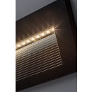 Rabalux 77190 LED vonkajšie nástenné svietidlo Kavala | 6W integrovaný LED zdroj | 250lm | 3000/4000/6000K | čierna
