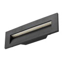 Rabalux 77190 LED vonkajšie nástenné svietidlo Kavala | 6W integrovaný LED zdroj | 250lm | 3000/4000/6000K | čierna