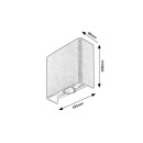 Rabalux 77191 LED vonkajšie nástenné svietidlo Portel | 2W integrovaný LED zdroj | 160lm | 2700/4000K | čierna