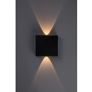 Rabalux 77191 LED vonkajšie nástenné svietidlo Portel | 2W integrovaný LED zdroj | 160lm | 2700/4000K | čierna